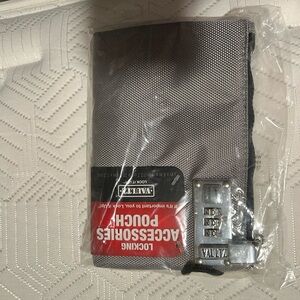 Gray Locking Accessory Pouch